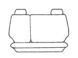 Custom Made Esteem Velour Seat Covers Suits Kia Rio CVVT Sedan 10/2005-5/2011 2 Rows