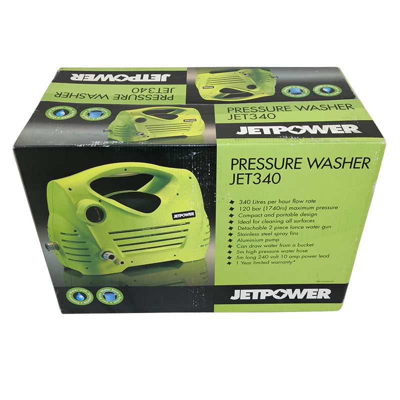 Jetpower Pressure Washer 340LT/HR 240V JET340