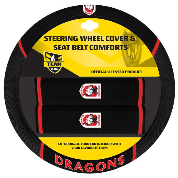 St George Dragons NRL Steering Wheel Cover