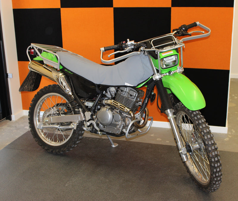 Motorcycle Padded Canvas Seat and Tank Cover Suits Kawasaki KL250J Stockman 2000-On AK358BP All-in-One