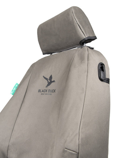 Black Duck 4Elements Console & Seat Covers suits Chevrolet Silverado 1500 ZR2 9/2022-On Grey