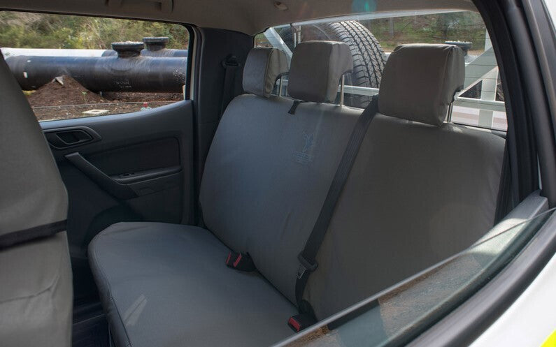 Black Duck Canvas Seat Covers Iveco Acco Grey