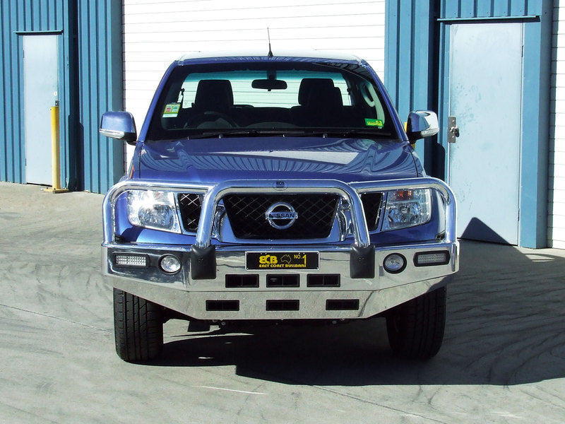 ECB Bull Bar Suits Nissan Navara D40 All 2.5L 4cyl Variants with Smooth/Rounded Bumper 12/2005-On