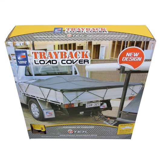 Trayback Heavy Duty Load Cover Dual Cab Ute Light Truck Cargo Mesh 1.8 x 2M CGN11