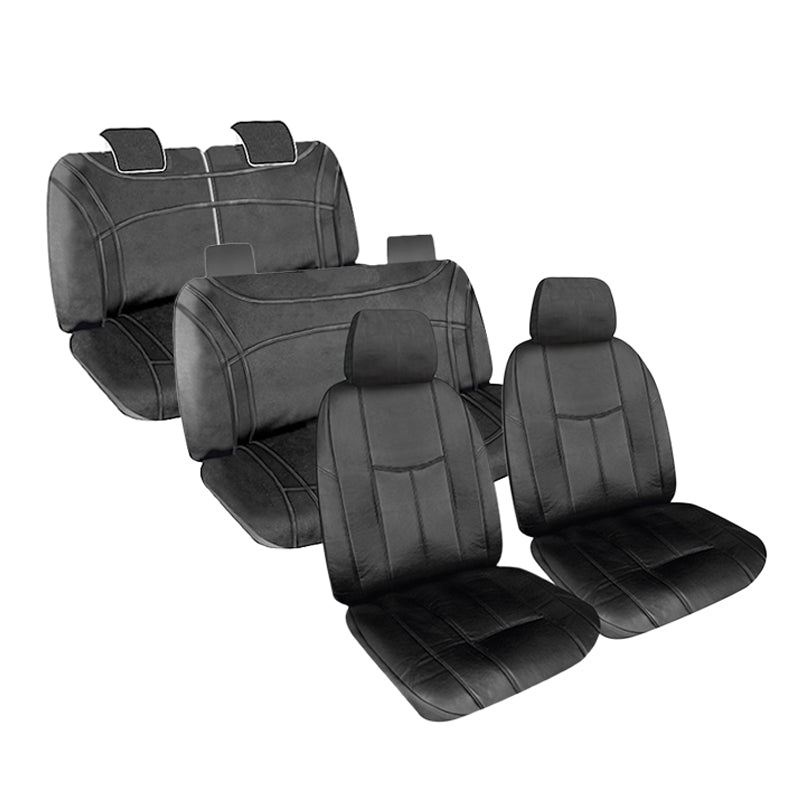Empire Leather Look Seat Covers suits Toyota Prado 150 GXL/GX/Altitude 7 Seater 2009-5/2021