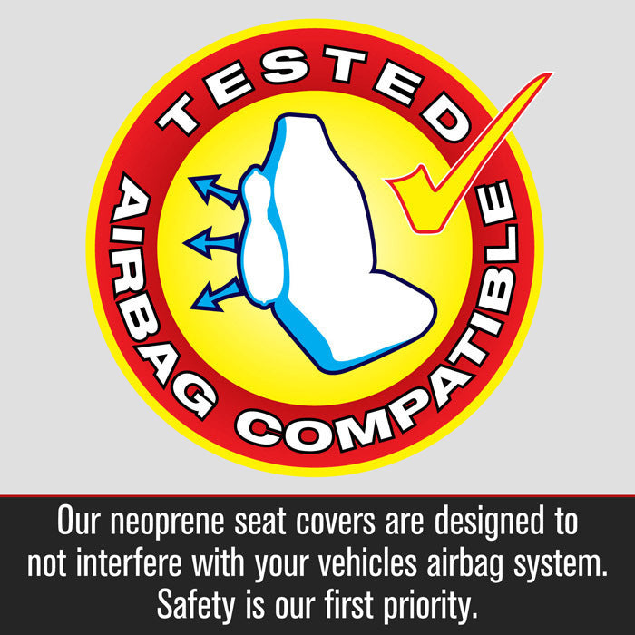 Getaway Neoprene Seat Covers Suits Subaru Forester (Sk) Series 5 All Badges Wagon 9/2018-5/2025 Black Stitch