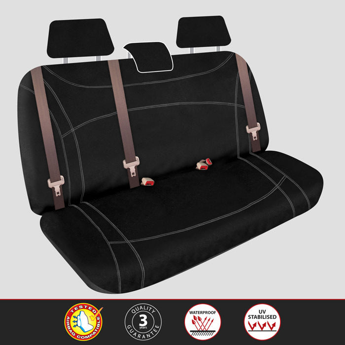 Getaway Neoprene Seat Covers Suits Mitsubishi Triton Exceed/GLS Premium Dual Cab MQ/MR 2015-11/2023 Waterproof