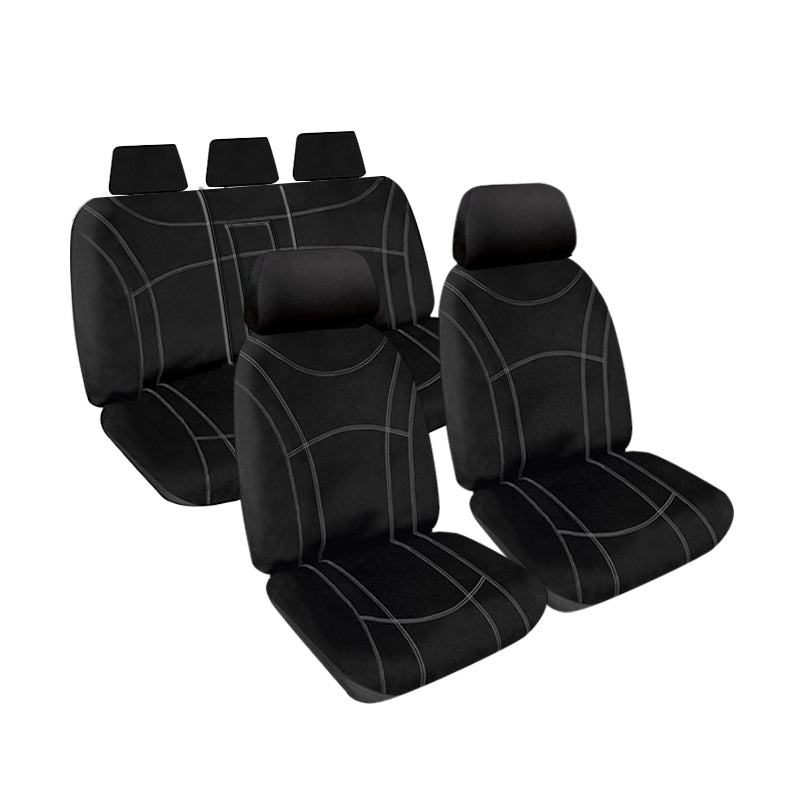 Getaway Neoprene Seat Covers suits Toyota Landcruiser Wagon (200 Series) VX, Sahara 7 Seater With DVD 10/2015-On Waterproof