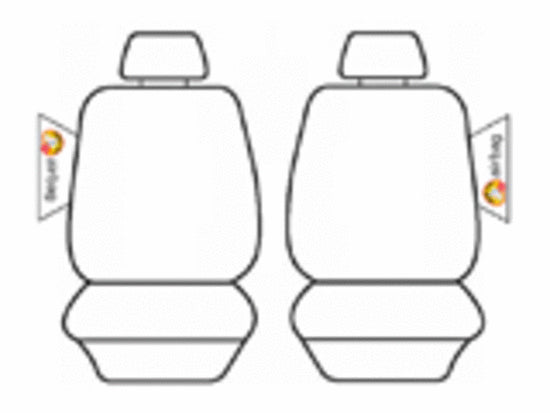 Outback Canvas Seat Covers Suits Holden Colorado RG My17 Crew Cab-LS/LT/LTZ/Z71 9/2016-2020 Black