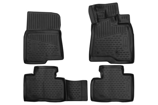 3D Rubber Floor Mats Suits Mitsubishi Pajero NS/NT/NW/NX (LWB) inc VRX 11/2006-on 4 Piece EXP.ELEMENT3D02470210