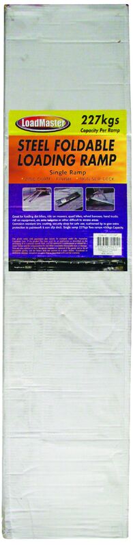 Ramp - Single Foldable Loading Steel 213Cm X 26Cm X 7Cm 227Kg