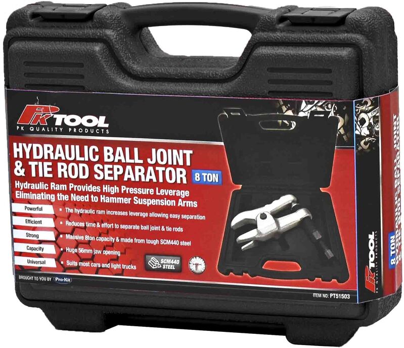 Ball Joint & Tie Rod End Separator - Hydraulic Lever Action Release 8T 56Mm Jaw Opening