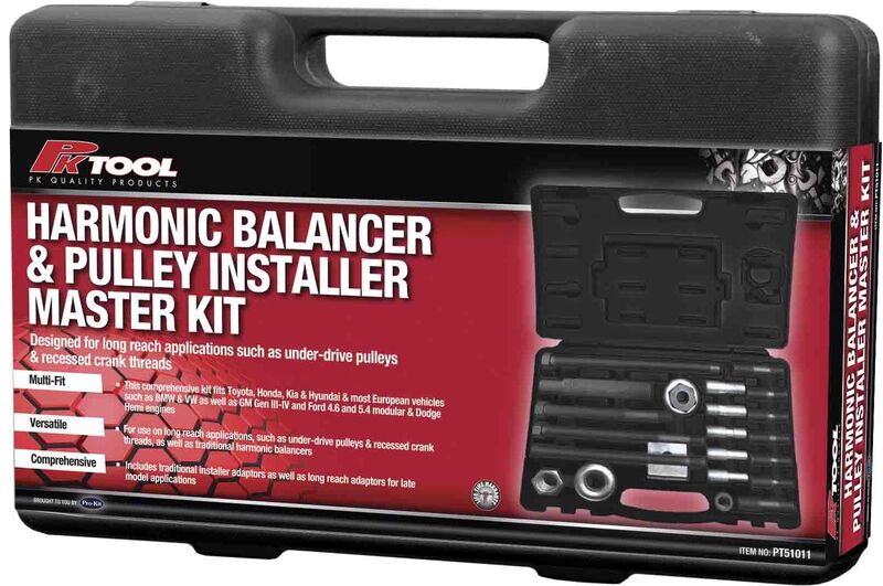 Puller Set - Master Harmonic Balancer & Pulley Installer With Long Reach Adaptors