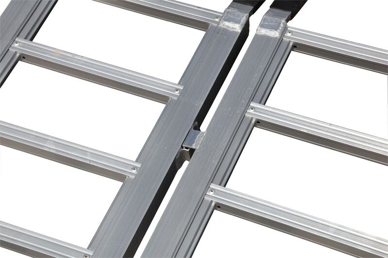 Ramp - 2Pc Ladder Tread Loading Alluminium 183Cm X 38Cm 636Kg