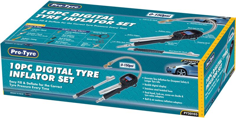 Tyre Inflator - Digital 150Psi