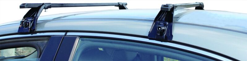 Roof Rack - Square Bars Gutter Mount 133Cm Pair