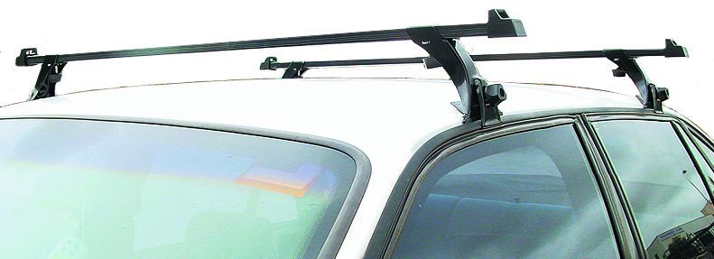 Roof Rack - Square Bars Gutter Mount 133Cm Pair