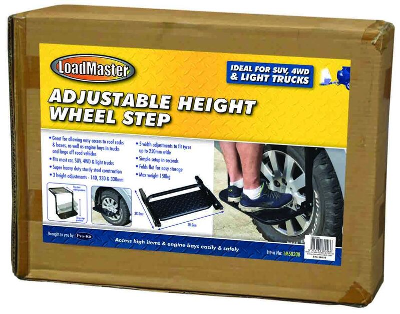Wheel Step - Adjustable Height Steel Frame 56 X 21Cm (22Inch X 8-1/4In ...