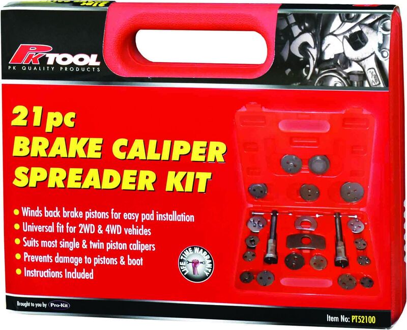 Caliper Spreader Kit 22Pc Universal Motoquipe
