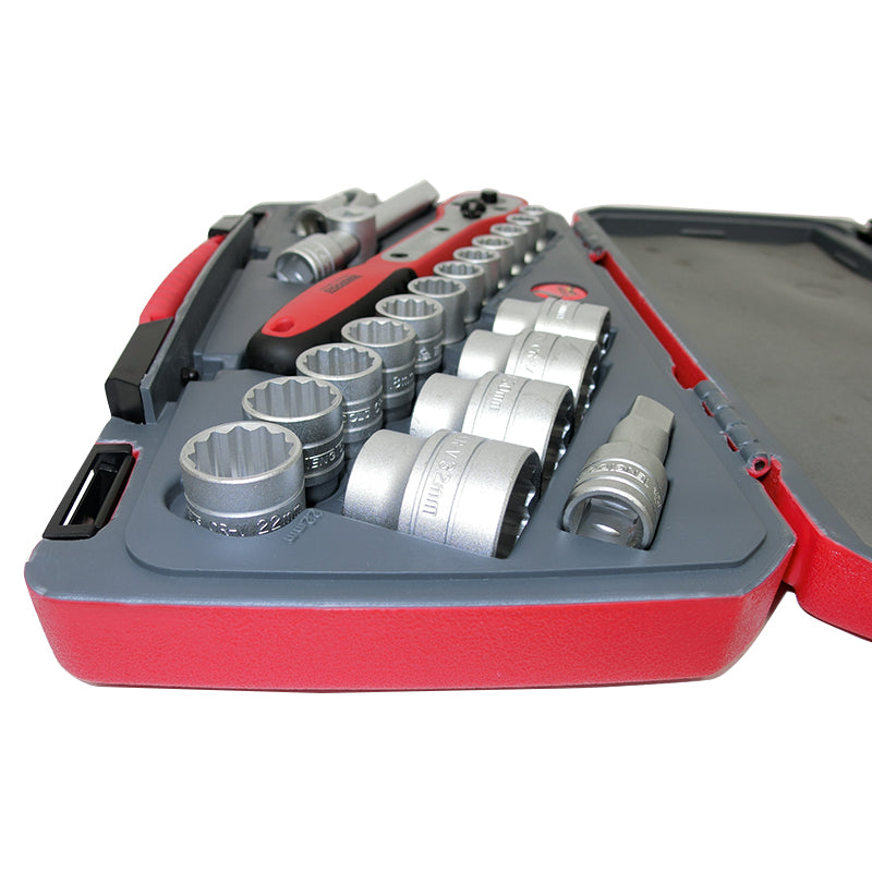 Teng Tools - 21 Piece 1/2 inch Drive Socket Set T1221 – Motoquipe