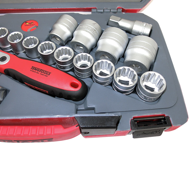 Teng Tools - 21 Piece 1/2 inch Drive Socket Set T1221 – Motoquipe