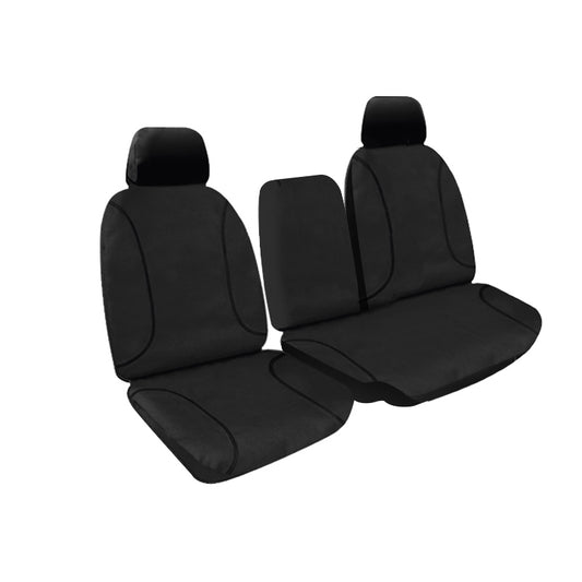 Tradies Full Canvas Seat Covers suits Toyota Landcruiser (HZJ105R, FZJ105) Standard Wagon  01/1998-10/2007 Black