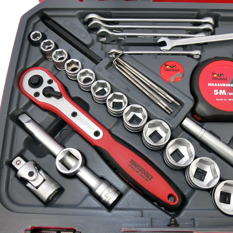 Teng Tools - 79 Piece Service Maintenance Motorist Tool Set Kit TM079 ...