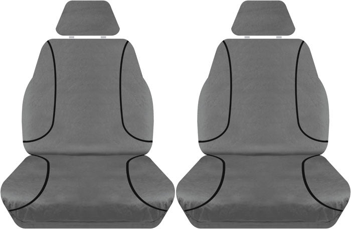 Tradies Full Canvas Seat Covers suits Toyota Landcruiser 4X4 Wagon 200 Series GXL 2010-On 3 Rows PCT380CVCHA