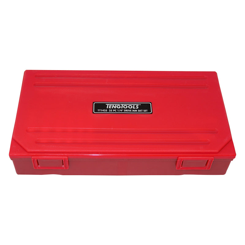 Teng Tools 35 Piece 1/4 inch Drive Metric Socket Set TT1435 – Motoquipe