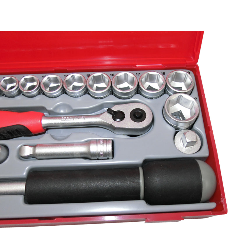 Teng Tools 19 Piece 3/8 inch Drive Metric Socket Set TT3819