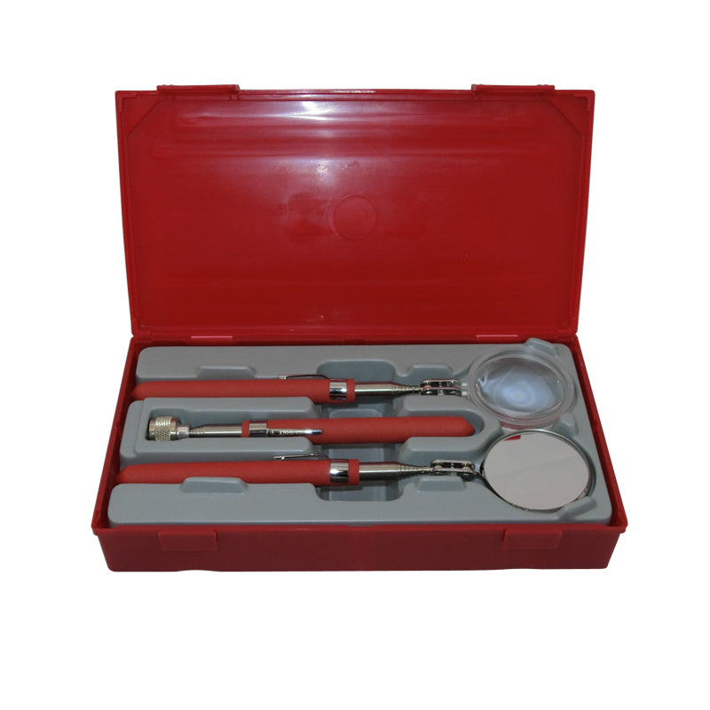 Teng Tools - 3 Piece Magnet Magnifier & Mirror Inspection Tool Set  TTTM03