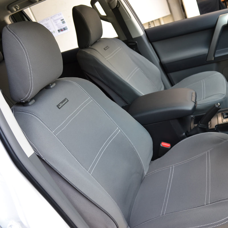 Wet Seat Grey Neoprene Seat Covers suits Toyota Prado 150 Kakadu/VX 7/2021-7/2024