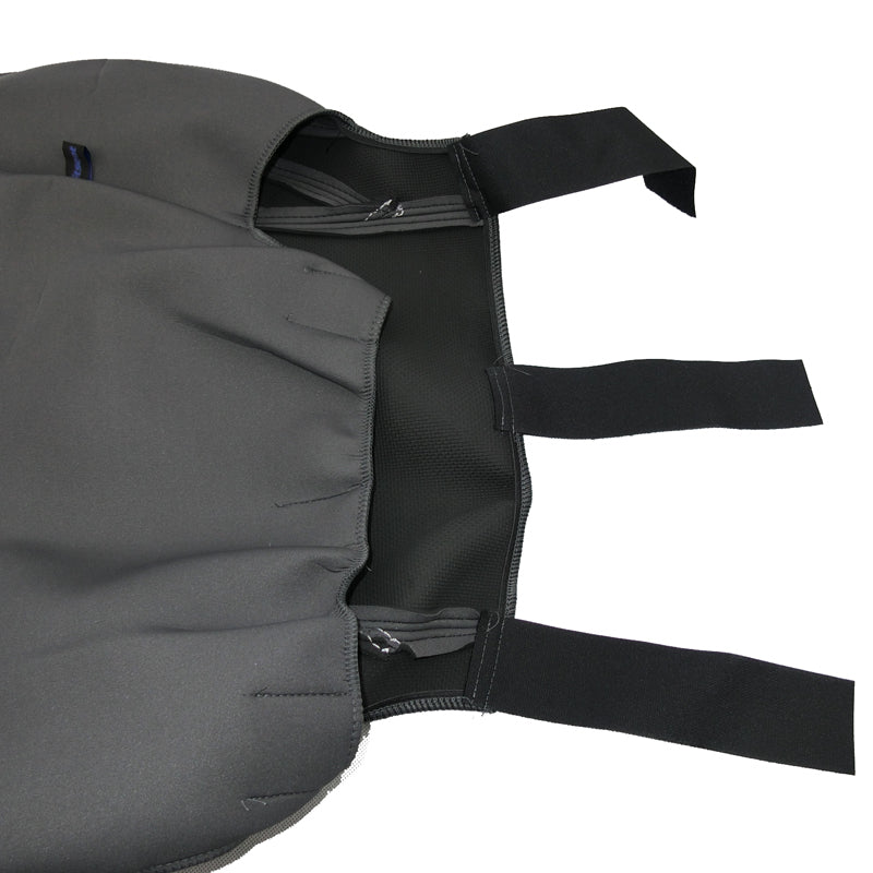 Wet Seat Grey Neoprene Seat Covers suits Toyota Hilux GGN15R/GGN25R/KUN26R Black Edition Dual Cab 10/2014-07/2015
