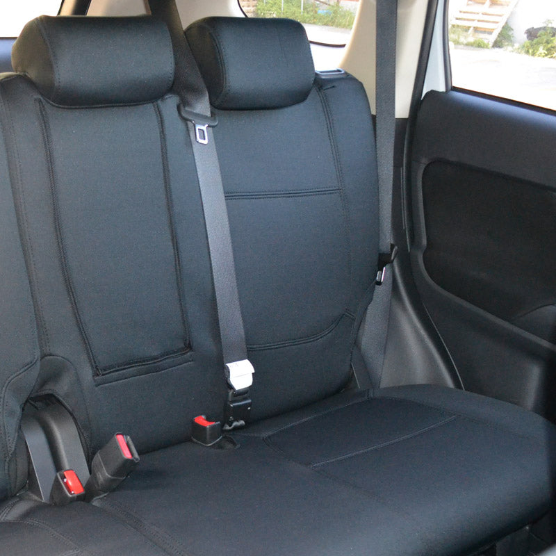 Wet Seat Black Neoprene Seat Covers suits Toyota Landcruiser 200 Series GX/GXL 10/2007-7/2021 Black Stitching