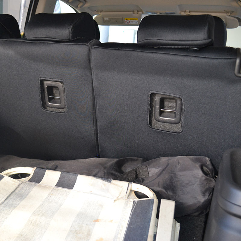 Wet Seat Black Neoprene Seat Covers suits Toyota Landcruiser 200 Series GX/GXL 10/2007-7/2021 Black Stitching